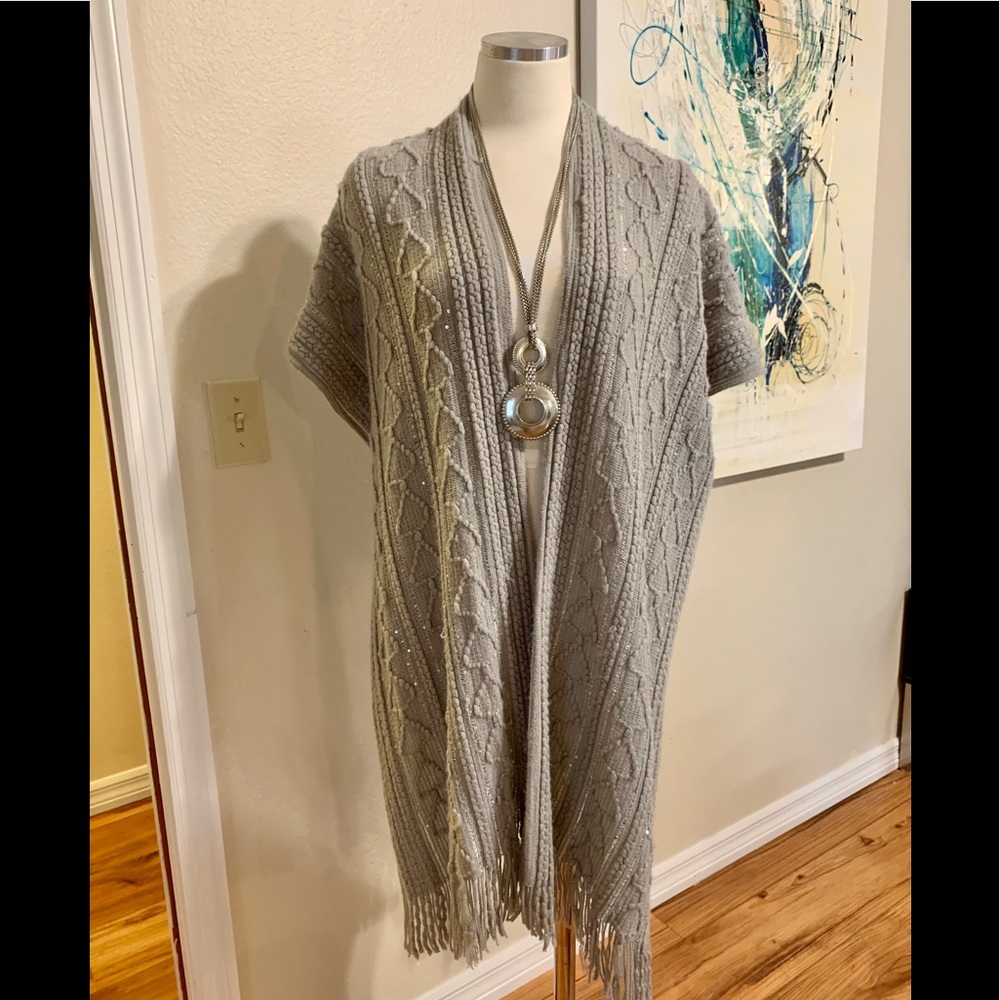 🌟Oversized knitted cardigan- gray